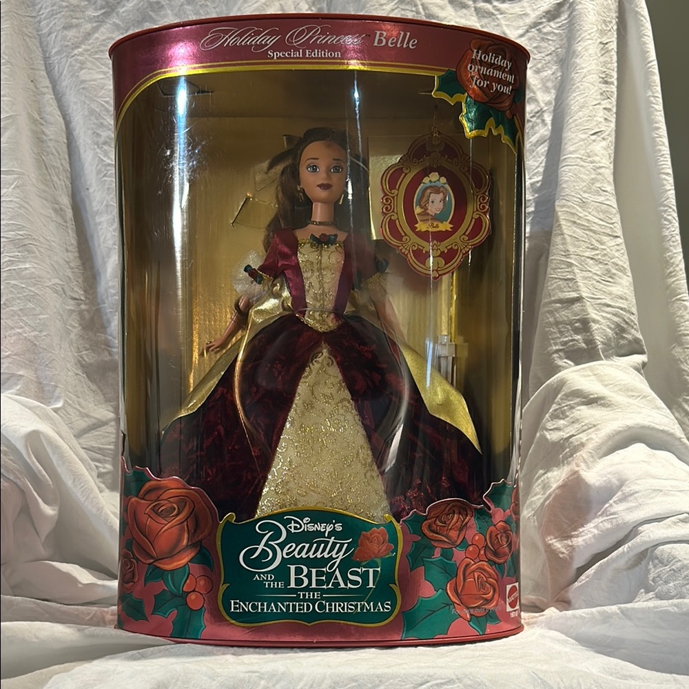 Disney Beauty and the Beast Belle Doll - Red and Gold